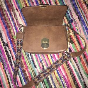 ALDO Camel Satchel Handbag Purse